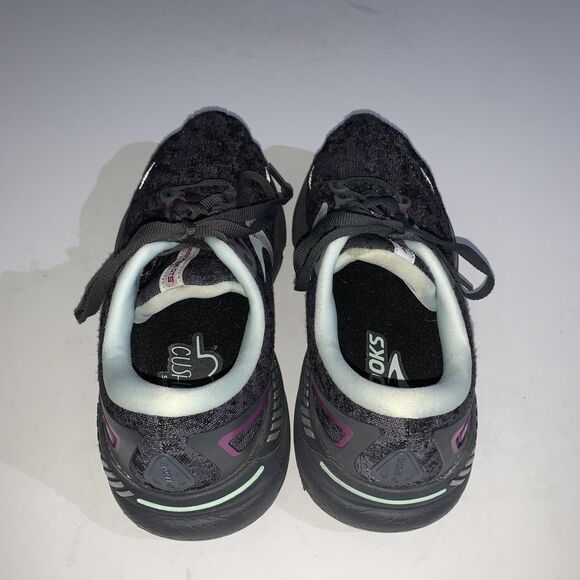 Brooks Adrenaline GTS 23 Shoes Womens Size 9 Black Gray Purple Running Sneakers - Picture 6 of 9